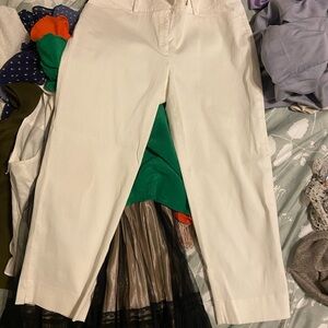 Jones New York Cream Stretch Pants